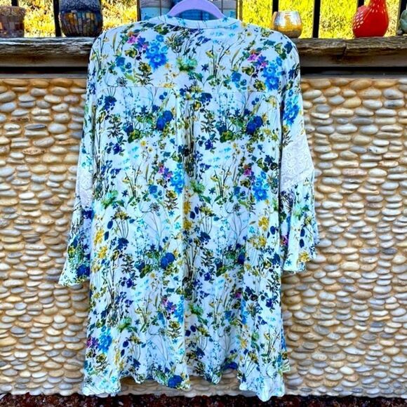 Umgee Floral Spring Swing Mini Dress Size Large. Excellent Condition - Picture 2 of 5